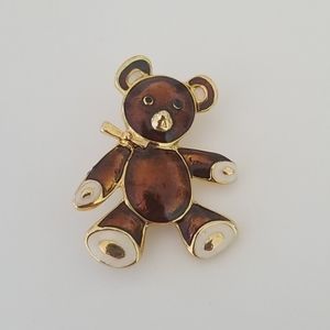 Vintage Teddy Bear Brooch